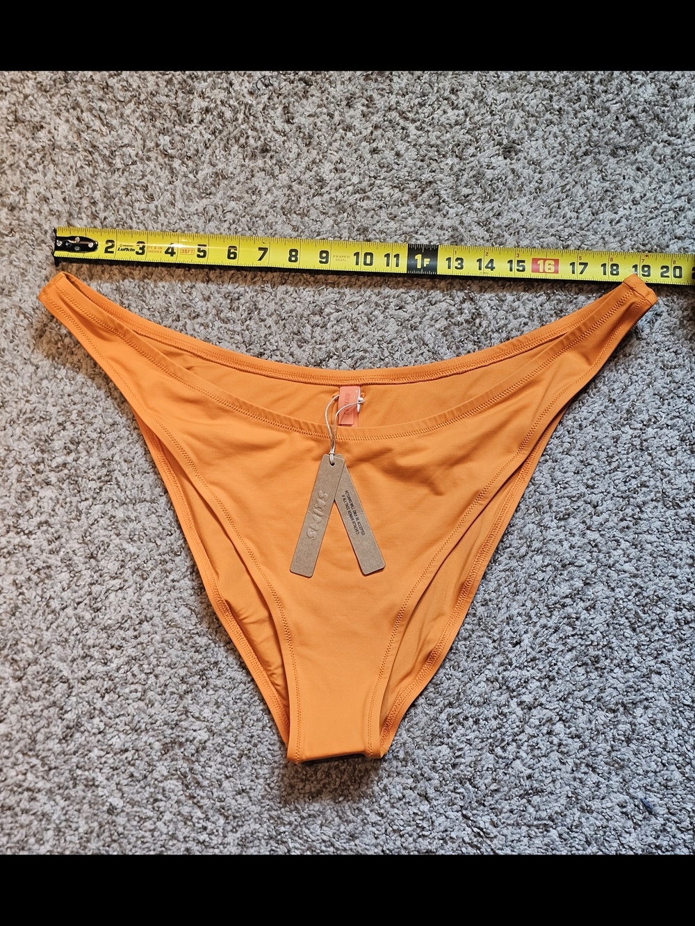 NWT SKIMS 3X Bright Orange Bikini Bottom - Picture 3 of 6